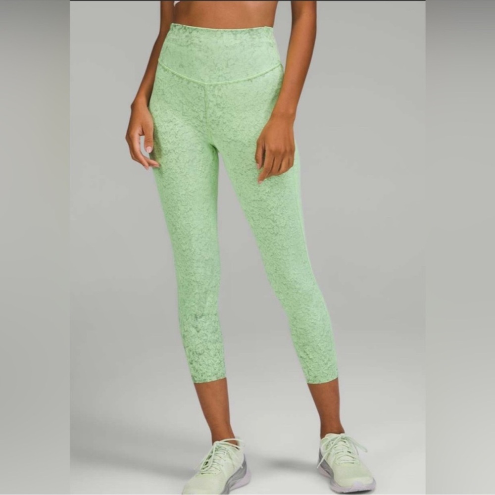 14. Lululemon Base Pace High-Rise Crop 23"
City Grit Green Multi